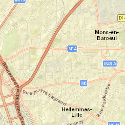 Mons-en-Barœul Street Map