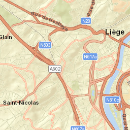 Province de Liège Street Map
