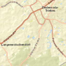 Zeulenroda Street Map