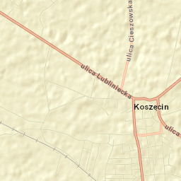 Koszęcin Street Map