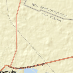 Szczekociny Street Map