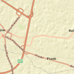 Jędrzejów Street Map