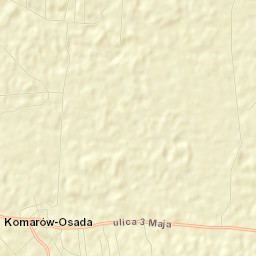 Komarów-Osada Street Map