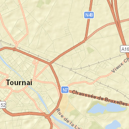 Tournai Street Map