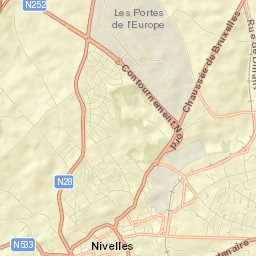 Nivelles Street Map