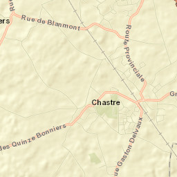 Chastre-Villeroux-Blanmont Street Map