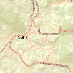 Suhl Street Map