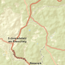Schmiedefeld am Rennsteig Street Map