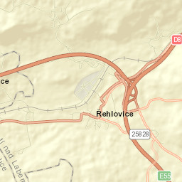 Řehlovice Street Map