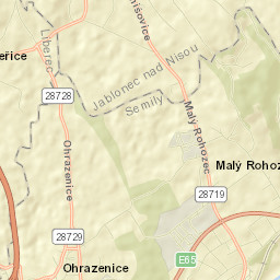 Ohrazenice Street Map