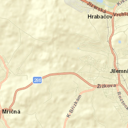 Jilemnice Street Map