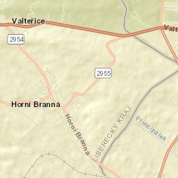 Horní Branná Street Map