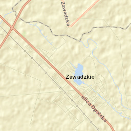 Zawadzkie Street Map