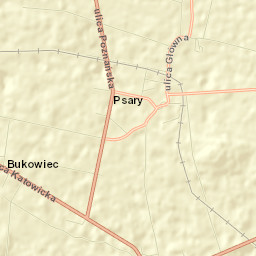 Psary Street Map