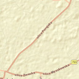 Koziegłowy Street Map