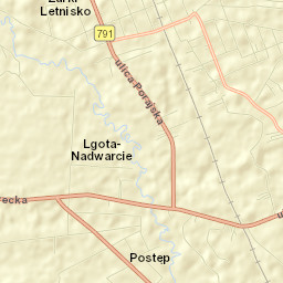 Żarki-Letnisko Street Map