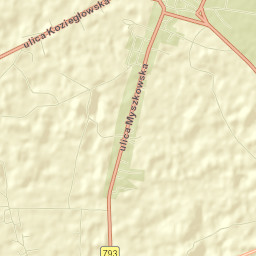 Powiat myszkowski Street Map
