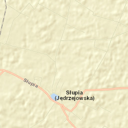 Słupia Street Map