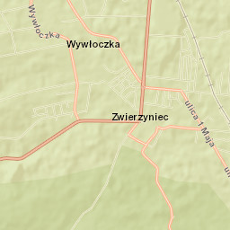 Zwierzyniec Street Map