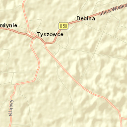 Tyszowce Street Map