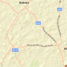 Aubers Street Map