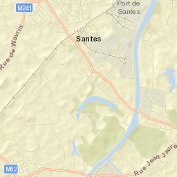 Santes Street Map