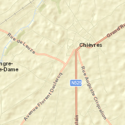 Chièvres Street Map