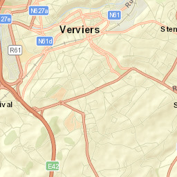 Verviers Street Map