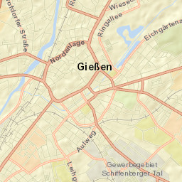 Gießen Street Map