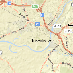 Turnov Street Map