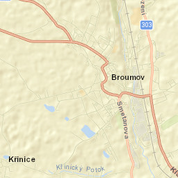 Broumov Street Map