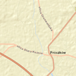 Prószków Street Map
