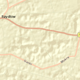 Szydłów Street Map