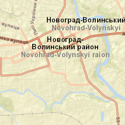 Novohrad-Volynskyi Street Map
