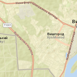 Vyshhorod Street Map