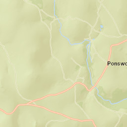 Ponsworthy, opp Post Office (Hail and ride) Street Map