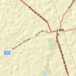 Lens Street Map