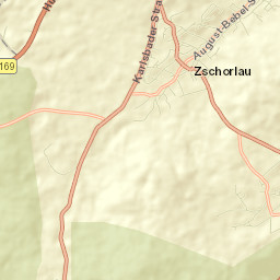 Zschorlau Street Map