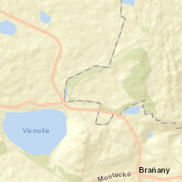 Braňany Street Map
