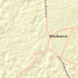 Włodowice Street Map