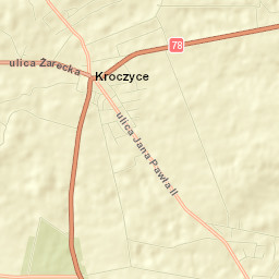 Kroczyce Street Map