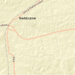 Sędziszów Street Map