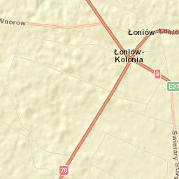 Łoniów Street Map