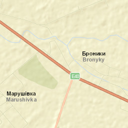 Broniki Street Map