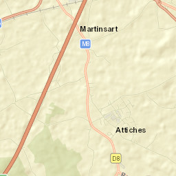 Attiches Street Map