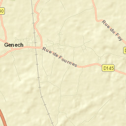 Genech Street Map