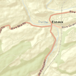 Esneux Street Map
