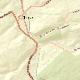 Theux Street Map