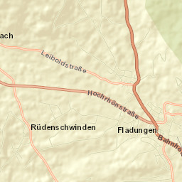 Fladungen Street Map