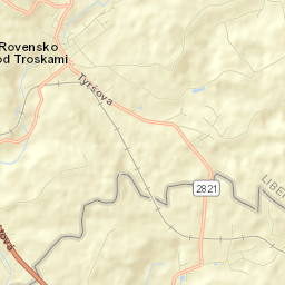 Rovensko pod Troskami Street Map